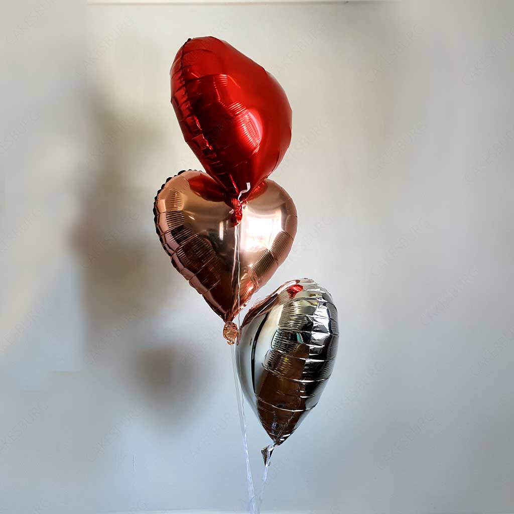 18 Inches Inflated Hearts Balloon Bouquet