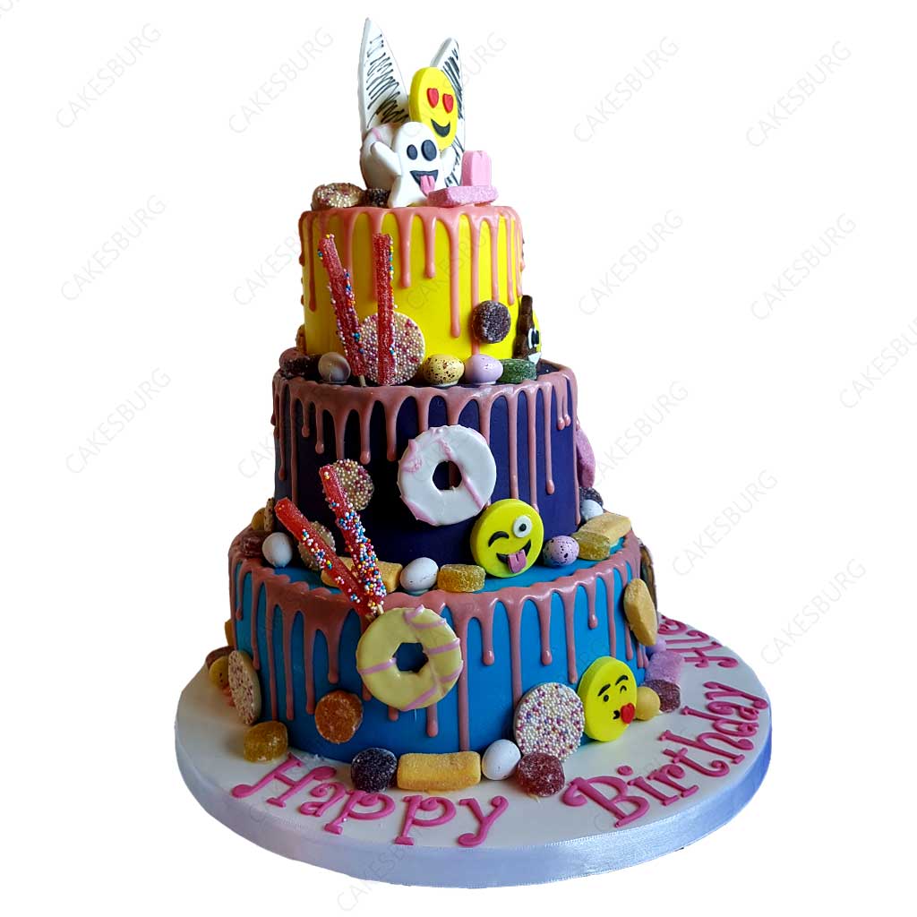 Emoji Drip Cake