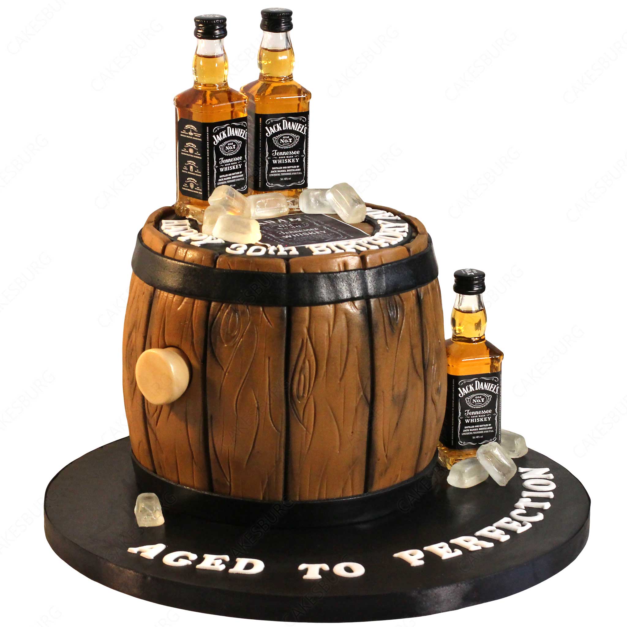 The Tennessee Gentleman: 'Edible Glass' Edition Barrel Cake