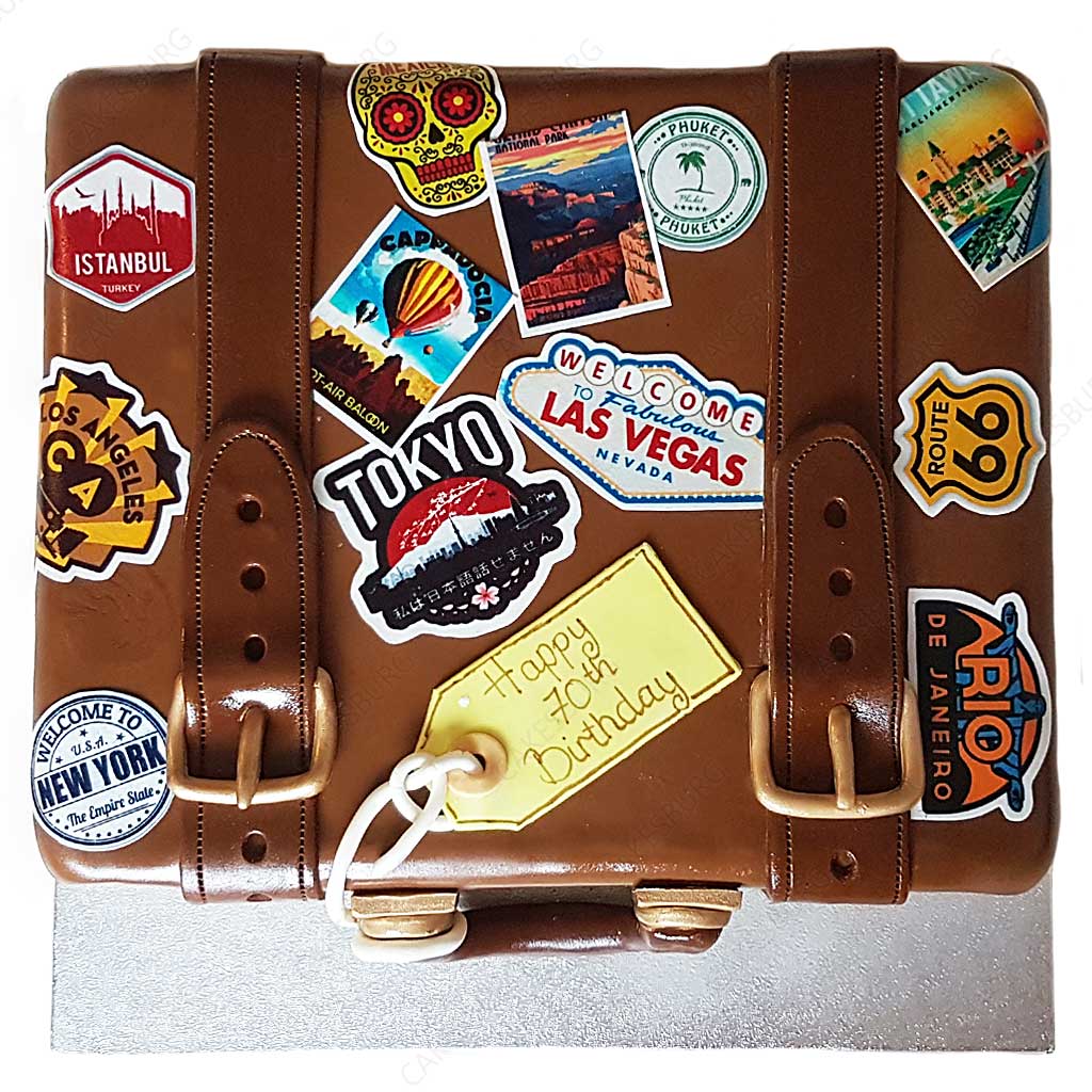 Journey Suitcase Cake #1