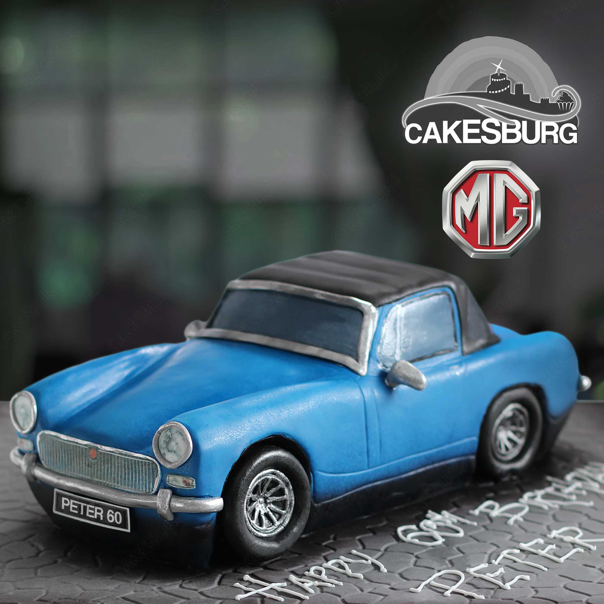 MG Midget Classic Car Cake