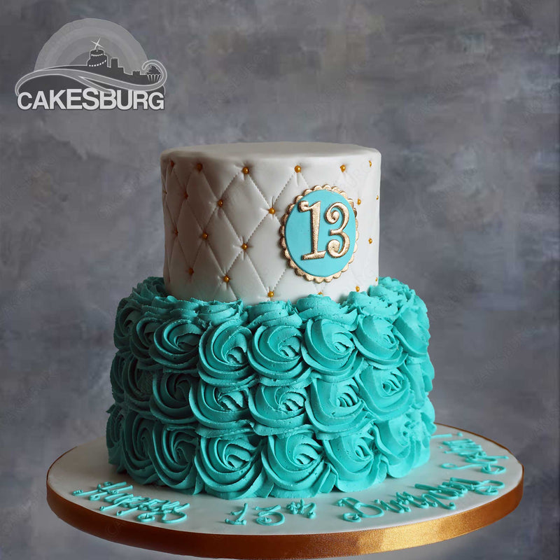 Rosa Special Age Cake - Turquoise