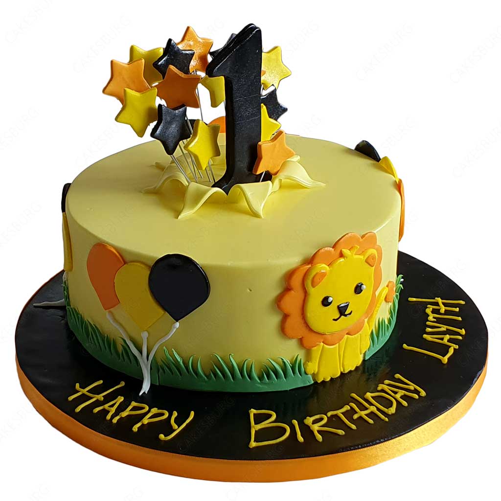 Baby Lion Safari Cake #2