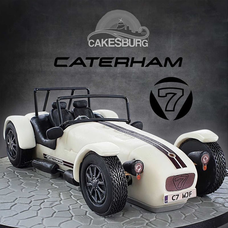 Caterham 7 (seven) Cake - White