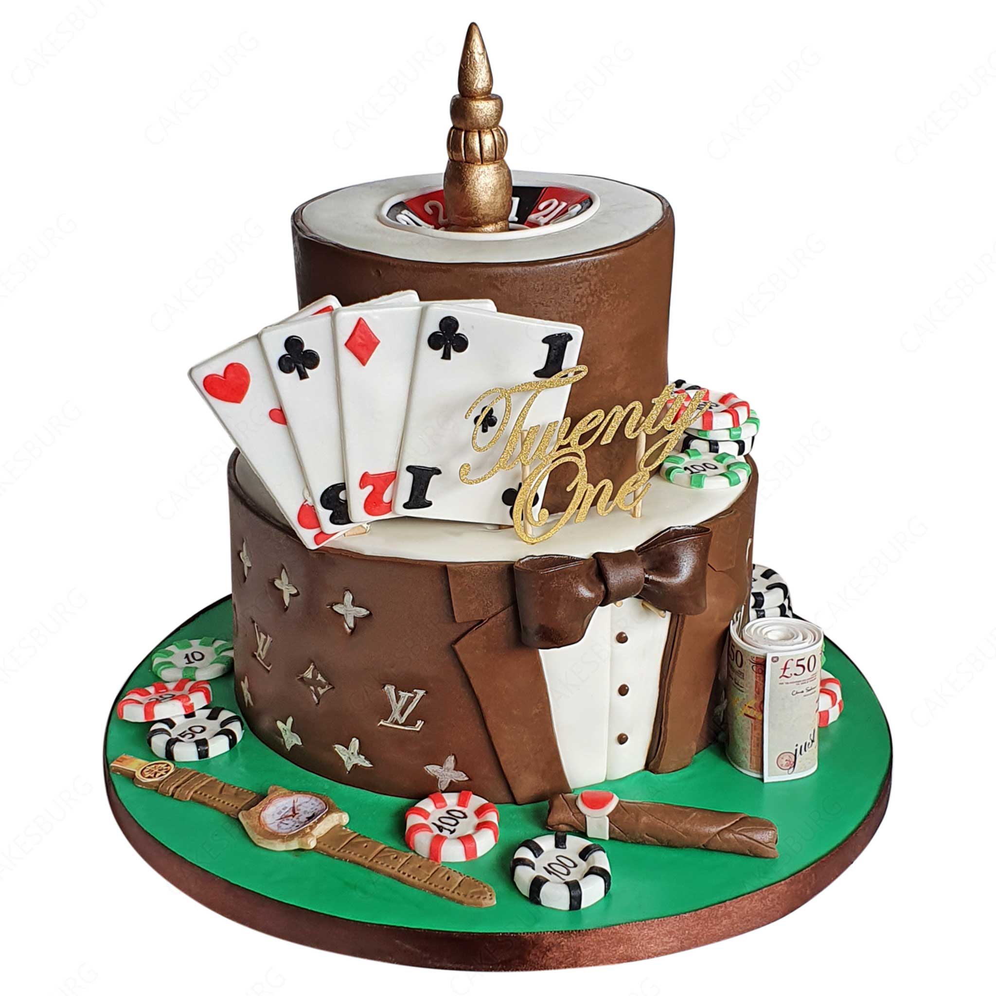 Cool Rich Vegas Roulette Cake