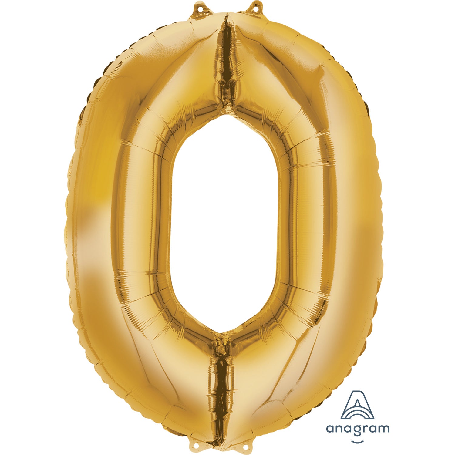 34" Gold - Number 0 - Foil Balloon (HELIUM FILLED)