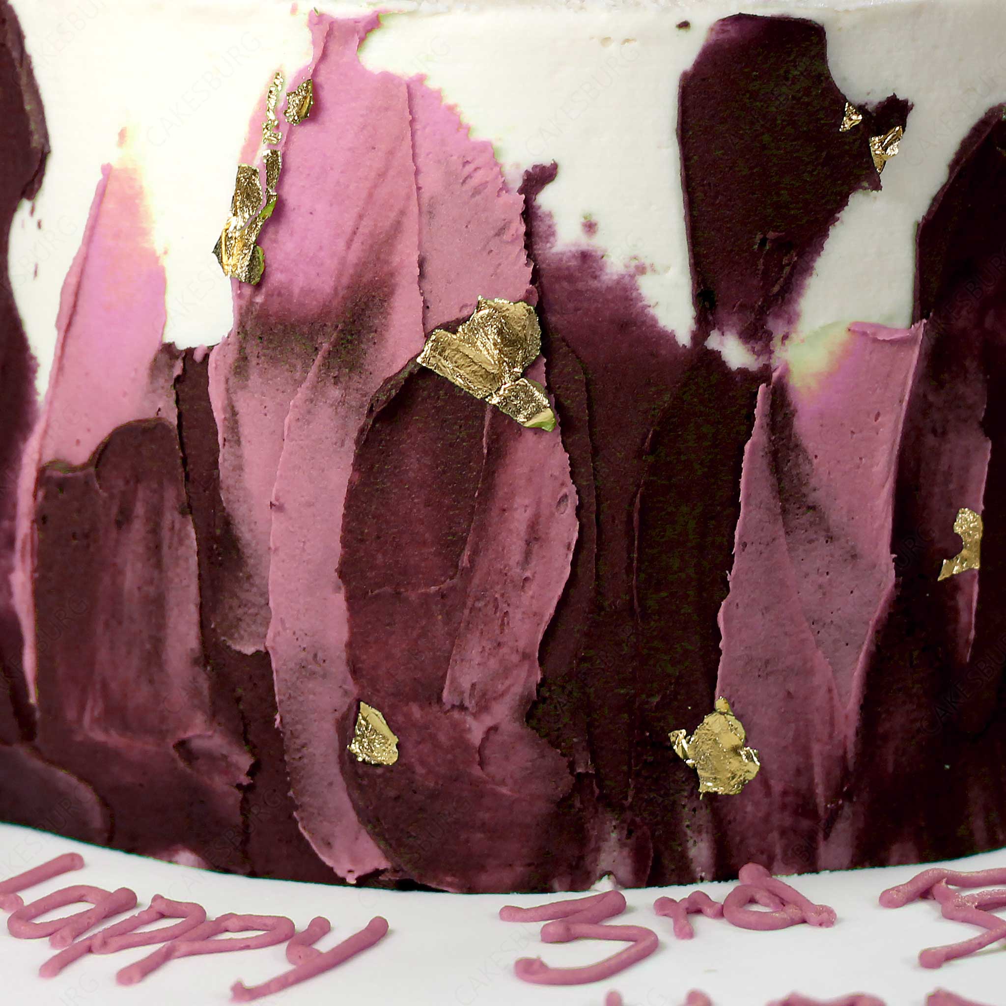 Elegant Hibiscus Buttercream Cake