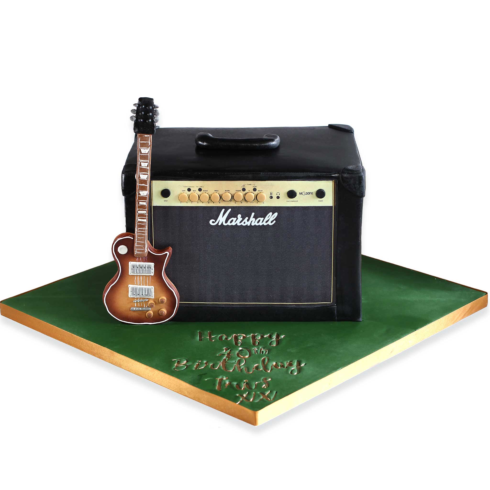 Marshall Guitar Amplifier Guitarist Cake 3