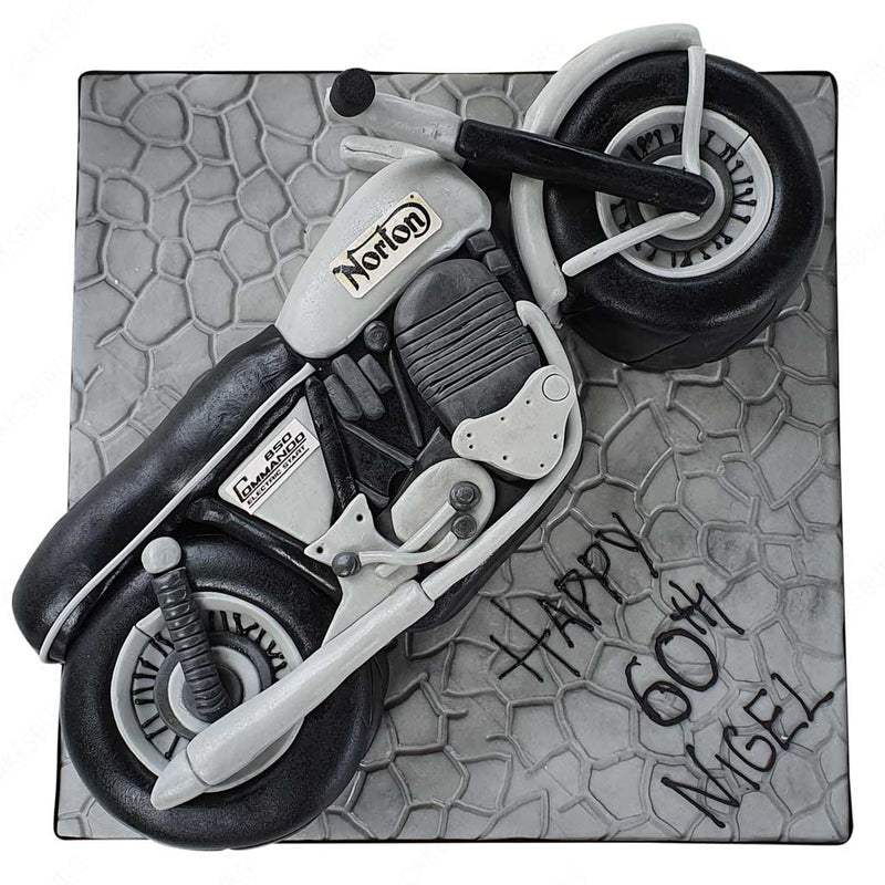 Norton Commando 850 Motorbike Cake