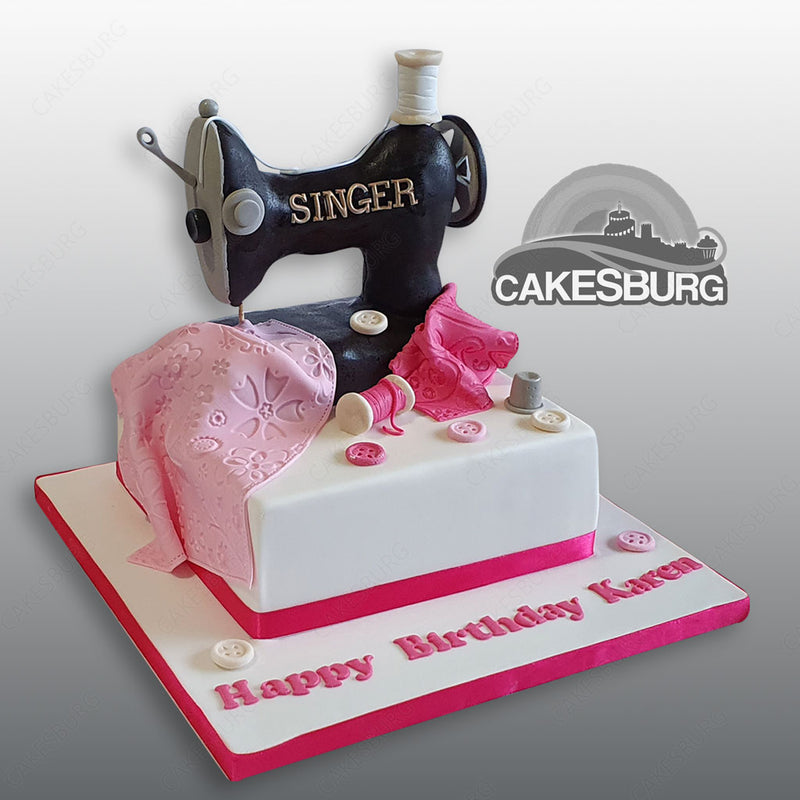 SINGER Sewing Machine Cake