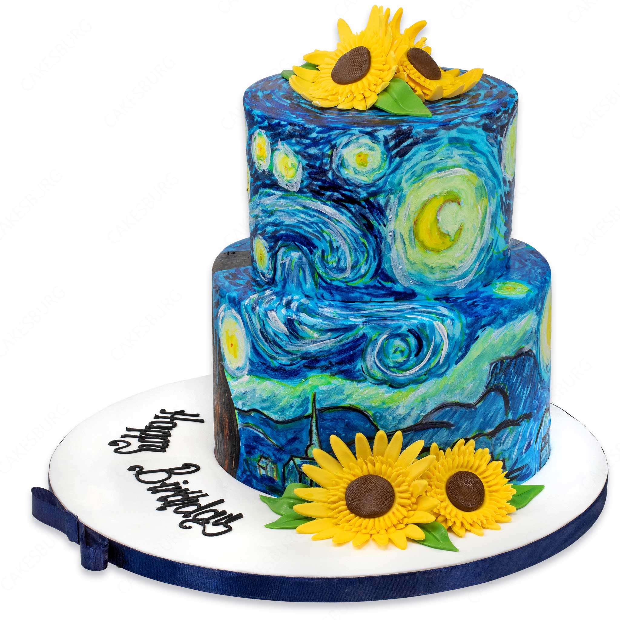 Vincent Van Gogh - Starry Night Cake