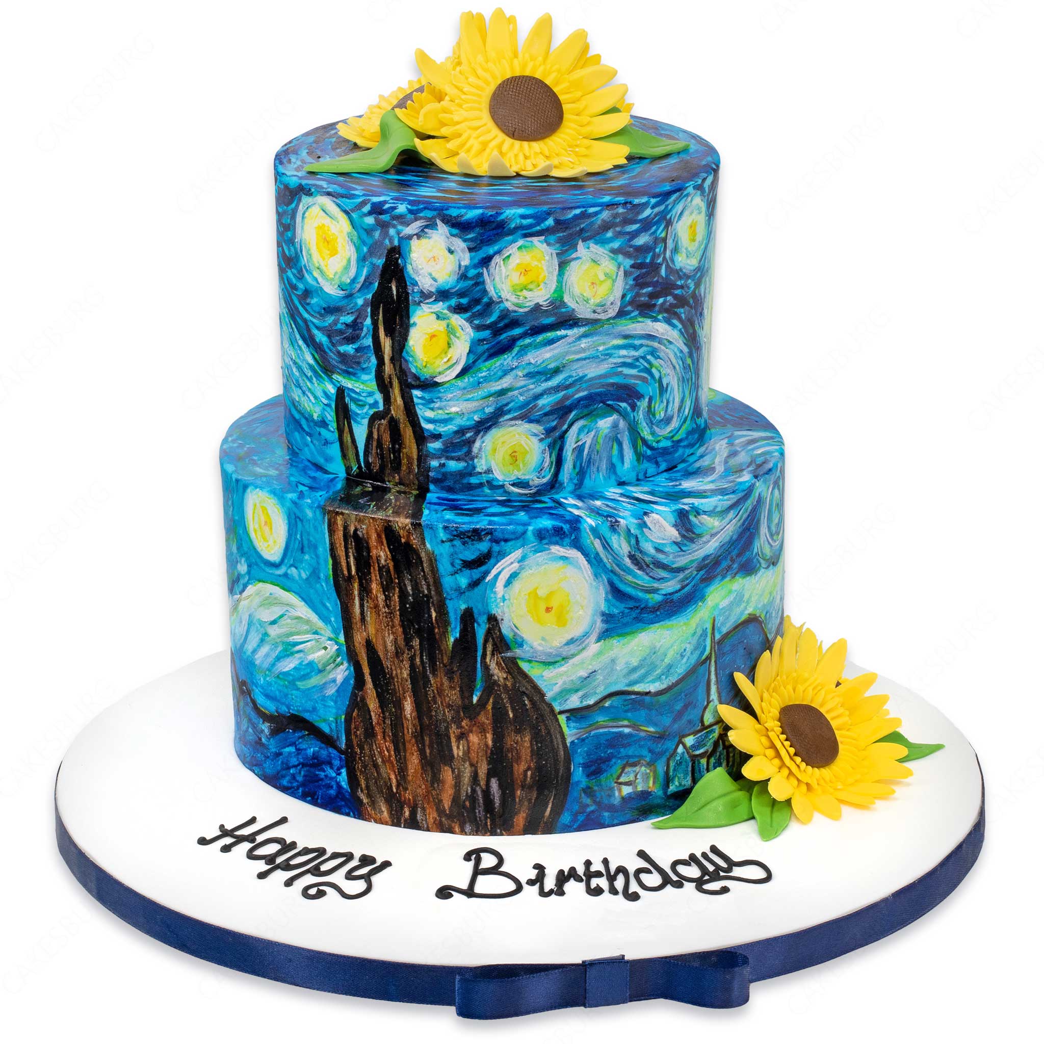 Vincent Van Gogh - Starry Night Cake