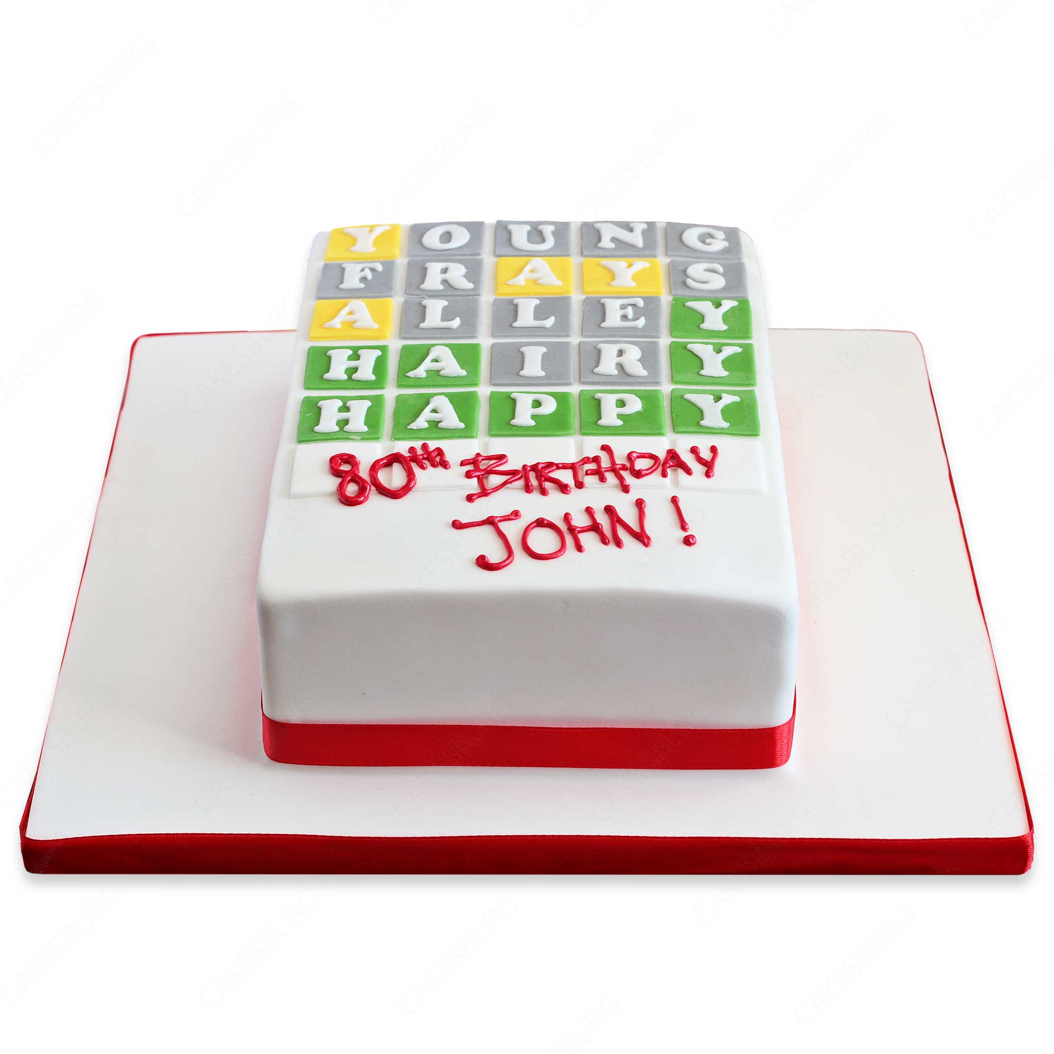 Wordle Cake