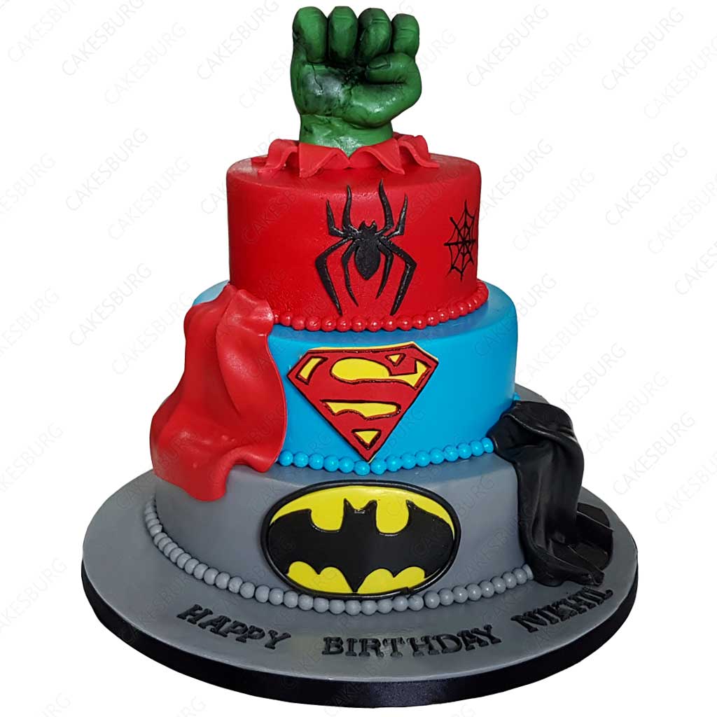 Super Heroes Cake