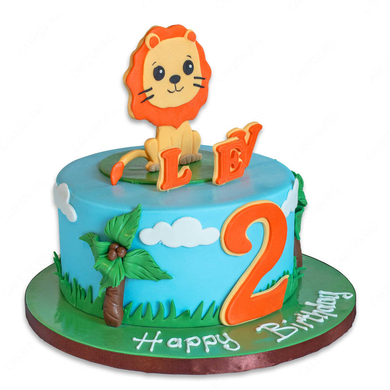 Baby Lion Safari Cake