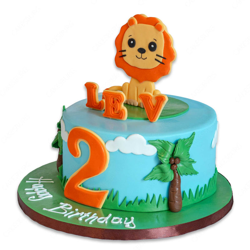 Baby Lion Safari Cake