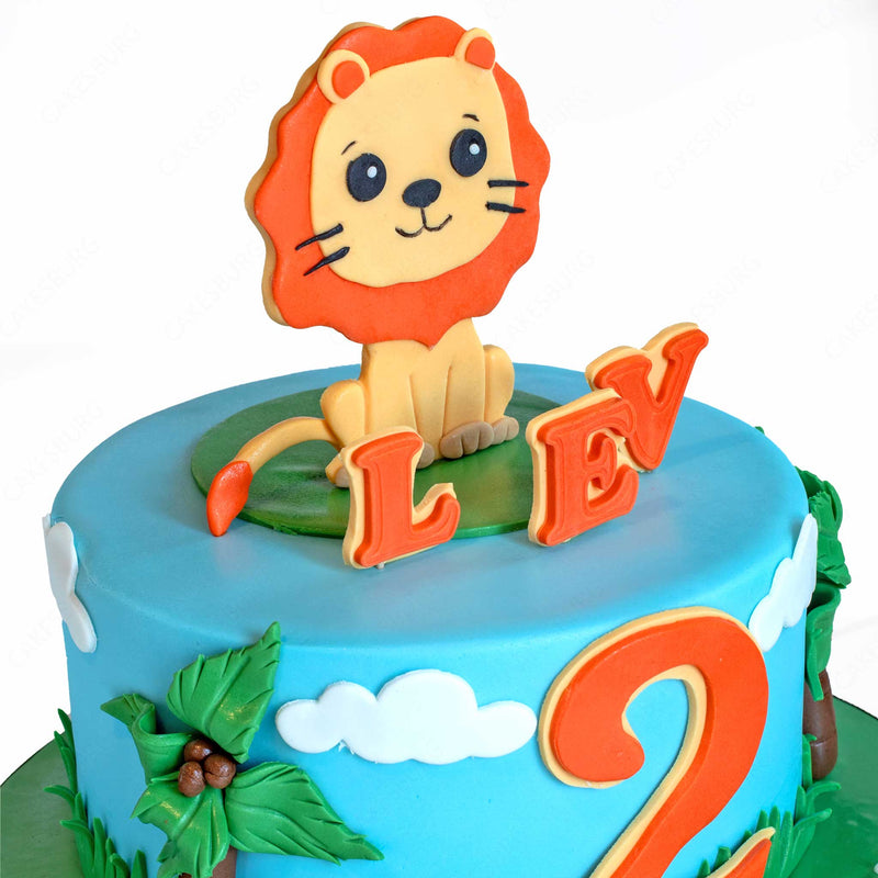 Baby Lion Safari Cake