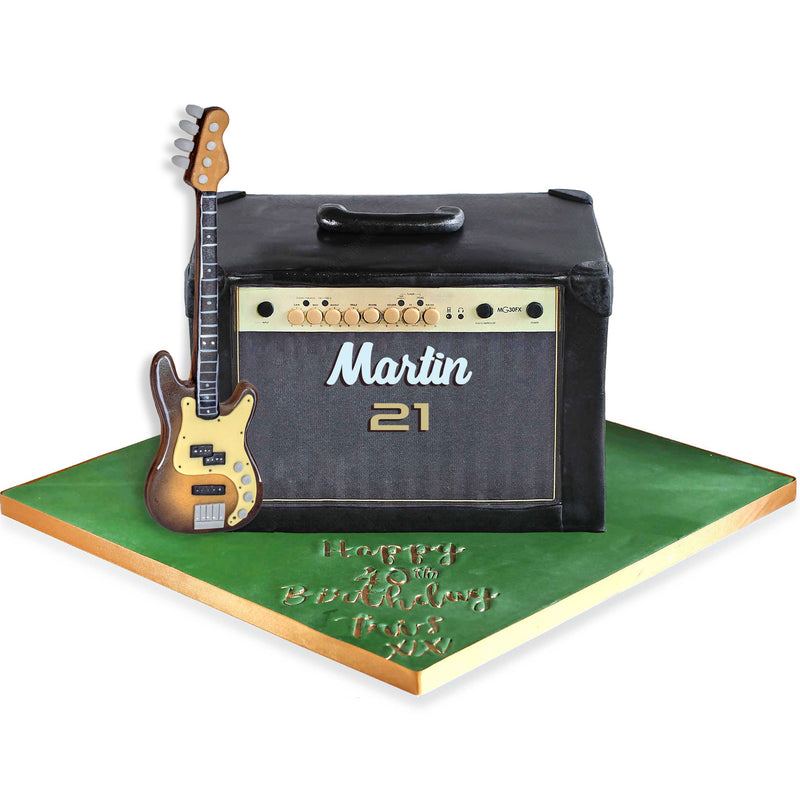 Marshall Bass Guitar Amplifier Guitarist Cake