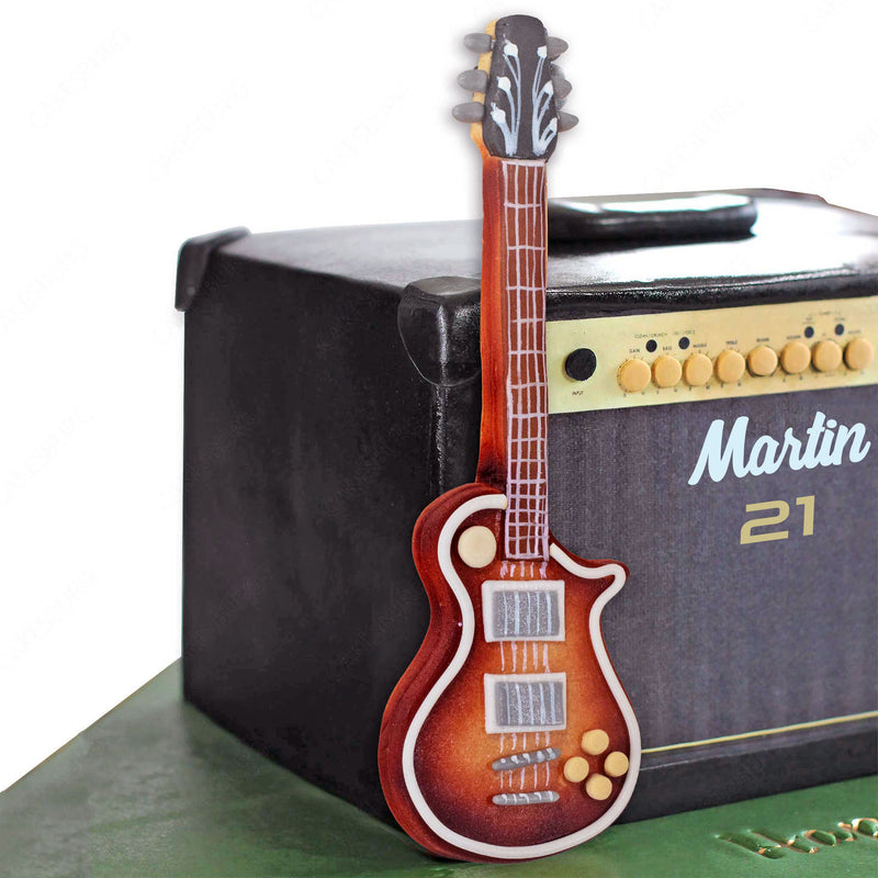 Marshall Guitar Amplifier Guitarist Cake