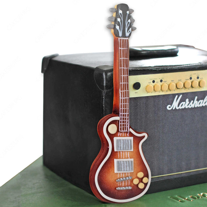 Marshall Guitar Amplifier Guitarist Cake