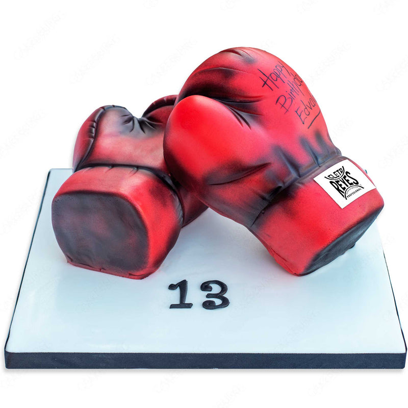 Cleto Reyes Boxing Gloves Cake