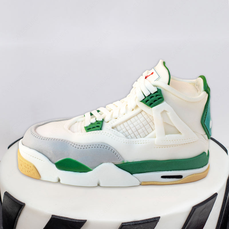 Air Jordan 4 Trainer Shoe Cake - Pine Green