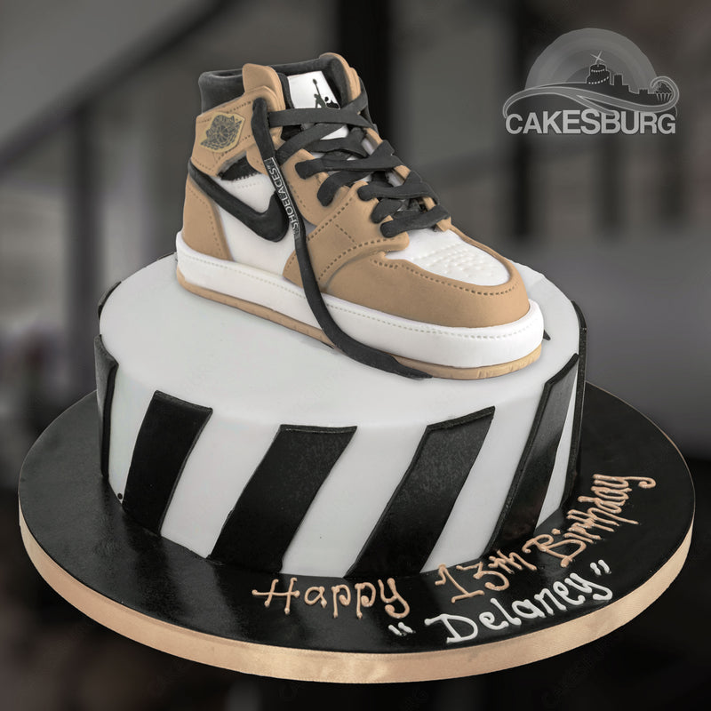 Air Jordan 1 Trainer Shoe Cake - Desert