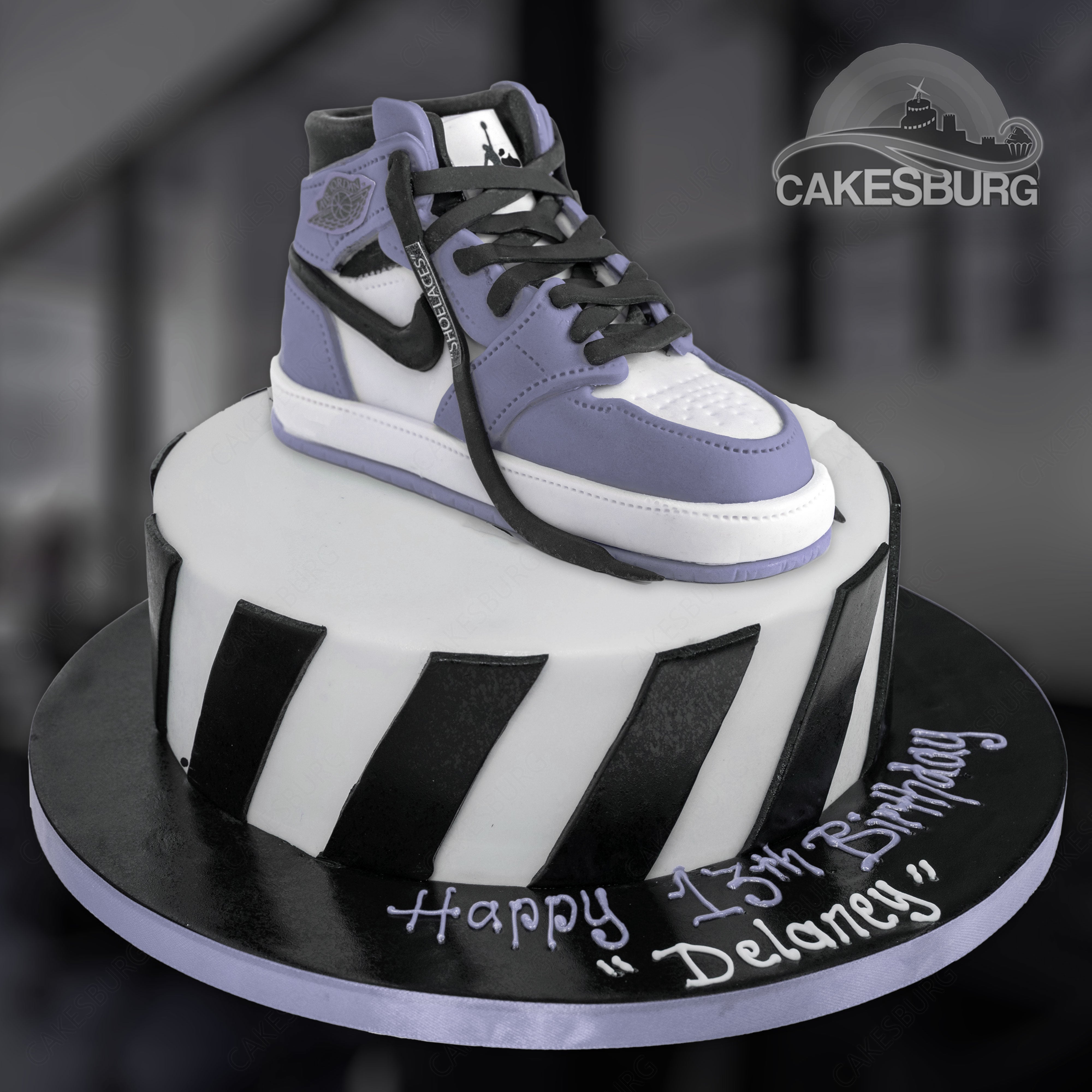 Air Jordan 1 Trainer Shoe Cake - Purple