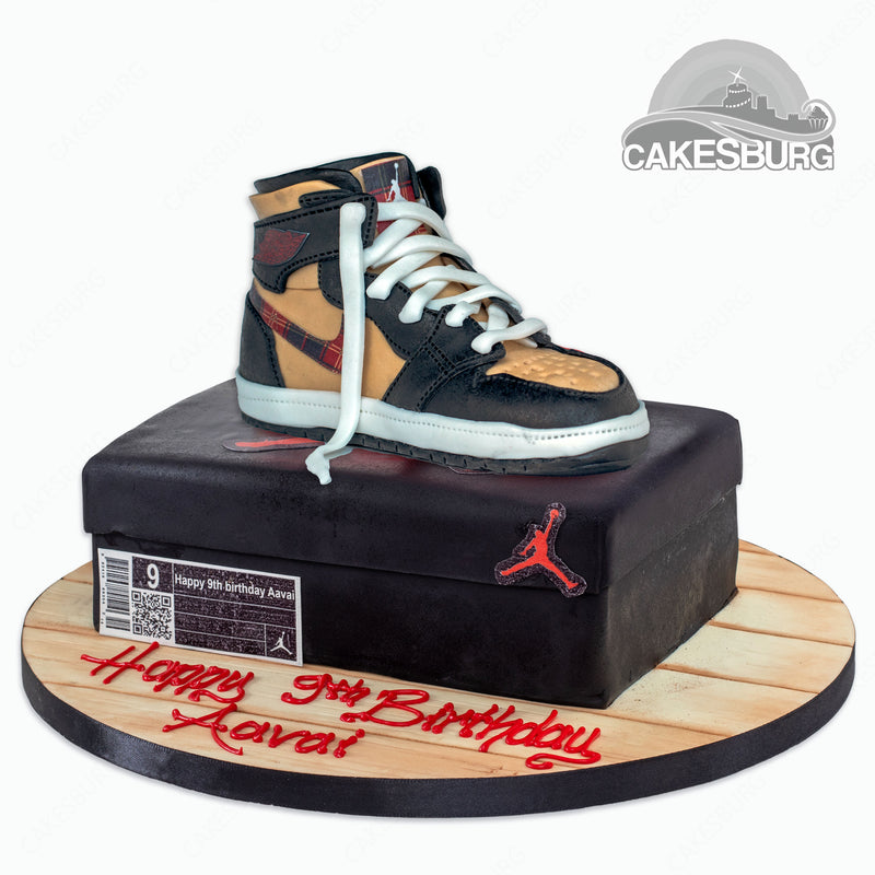 Air Jordan 1 Trainer & Shoebox Cake - Multicolour