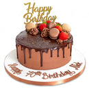 Happy Birthday Drip Message Cake