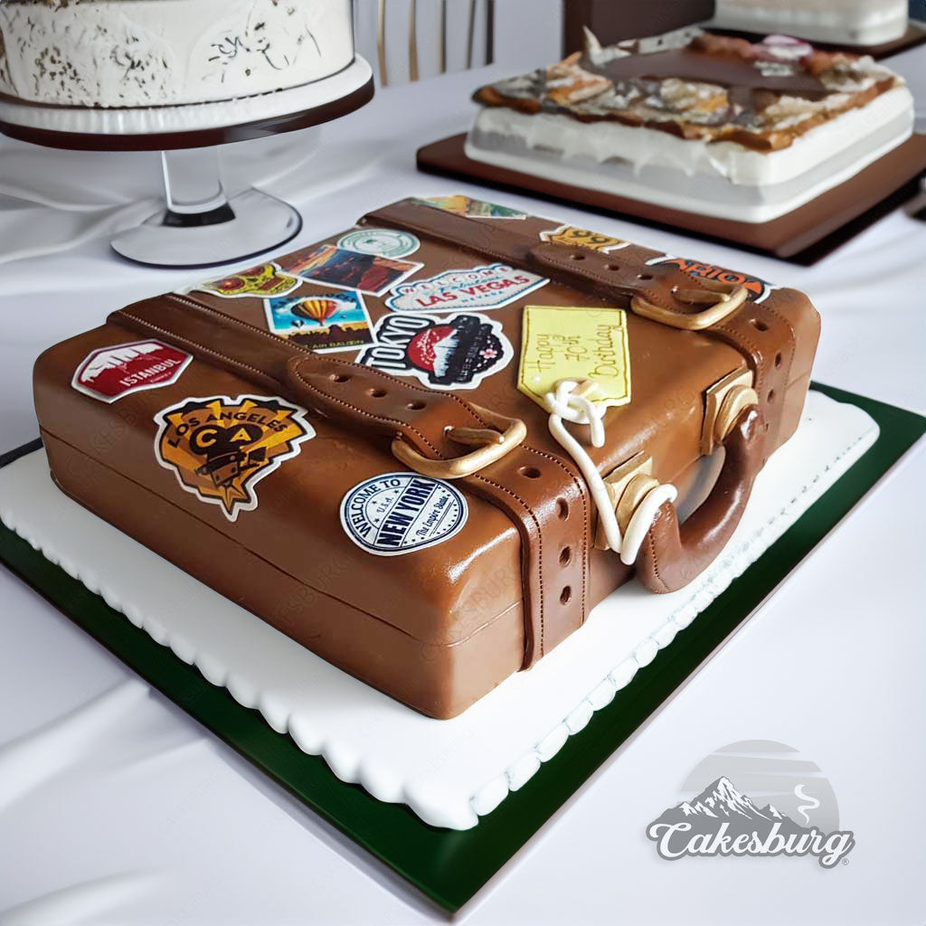 Journey Suitcase Cake #1