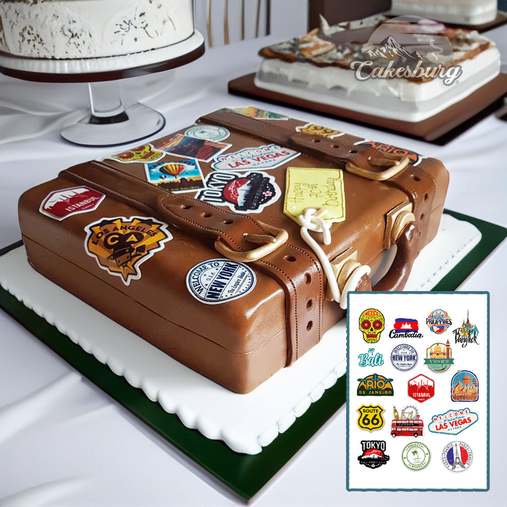 Edible Pre-Cut Icing Journey Stickers Cake Topper