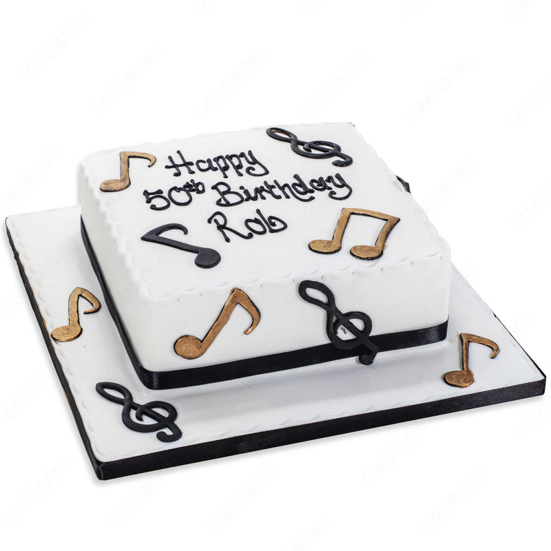 Musician Message Cake