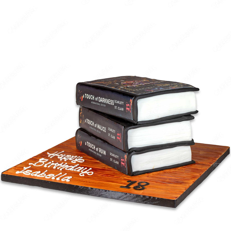 Stack Of Books Cake - Scarlett St. Clair