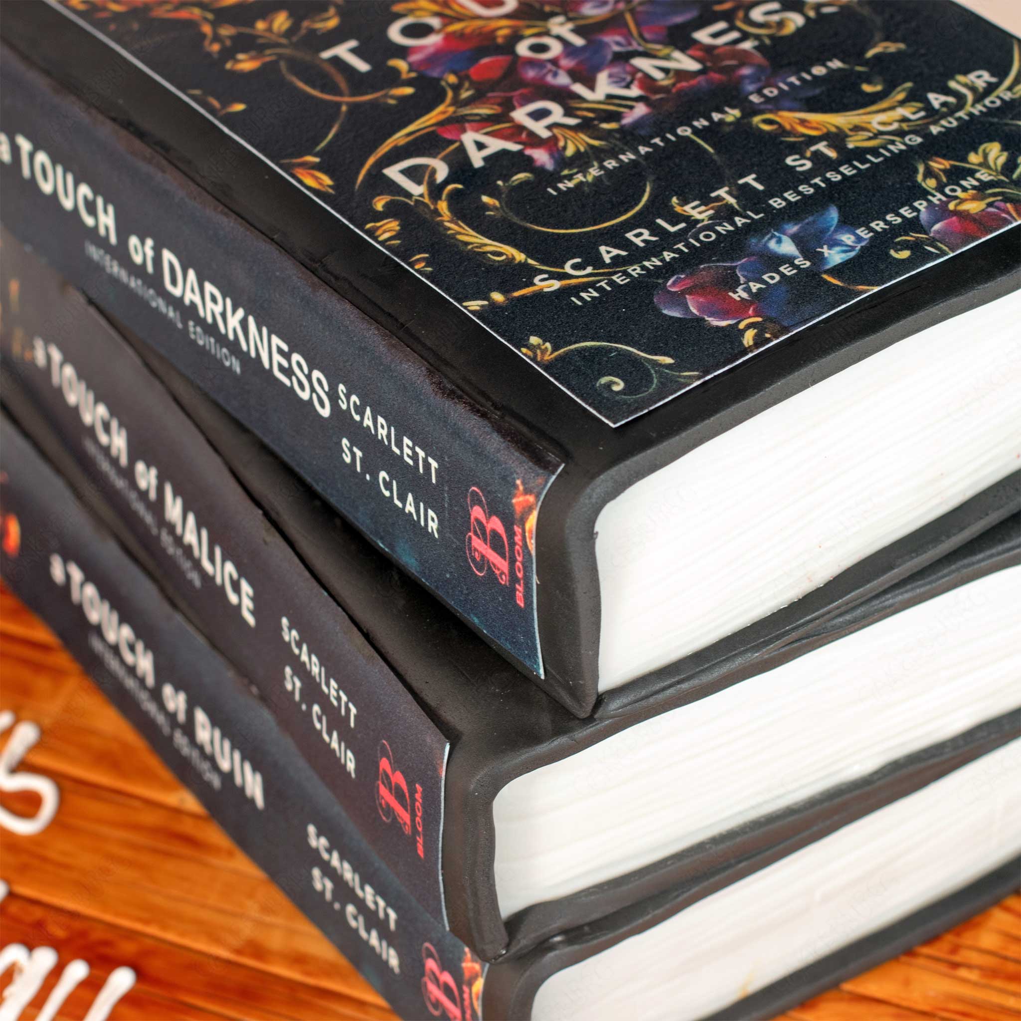 Stack Of Books Cake - Scarlett St. Clair