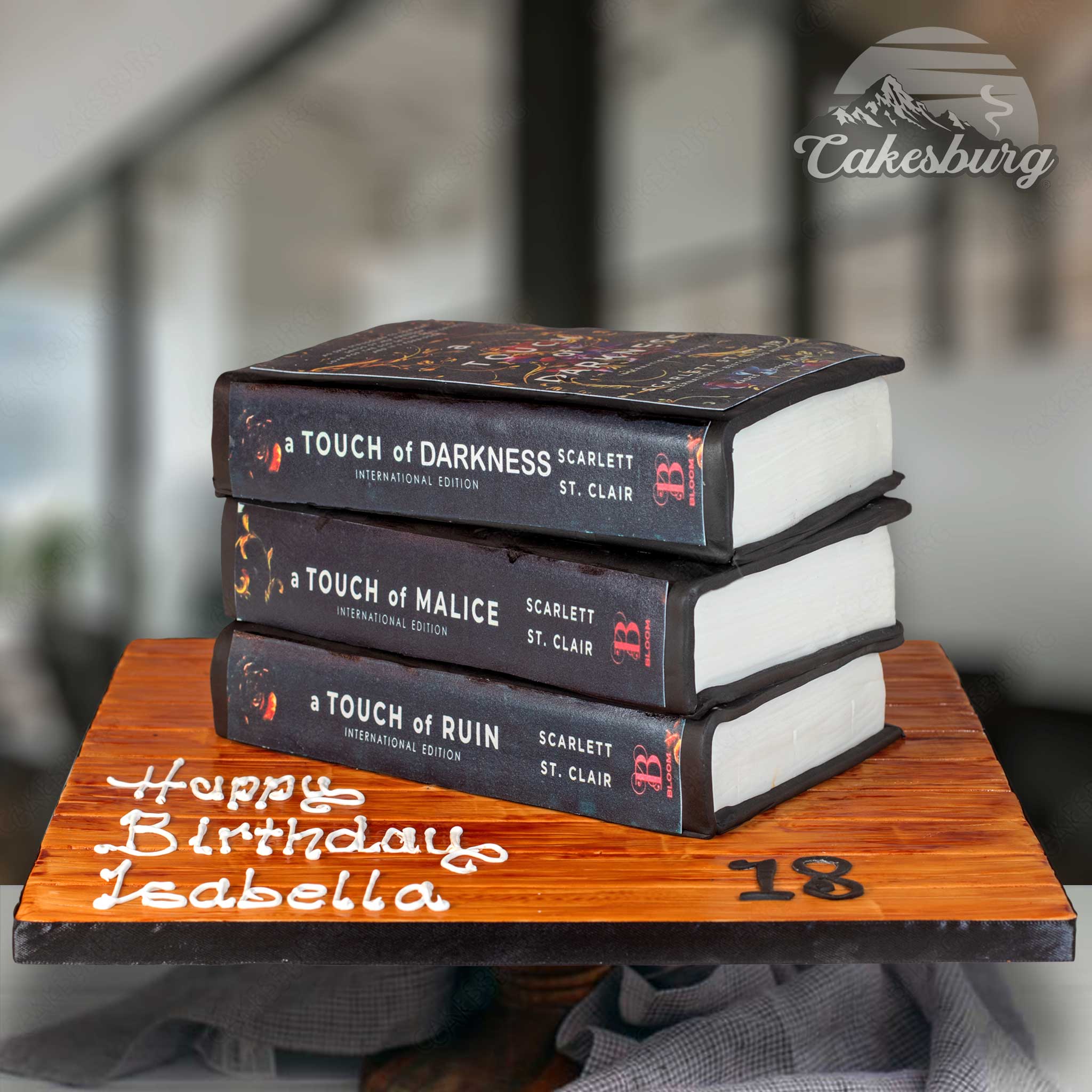 Stack Of Books Cake - Scarlett St. Clair