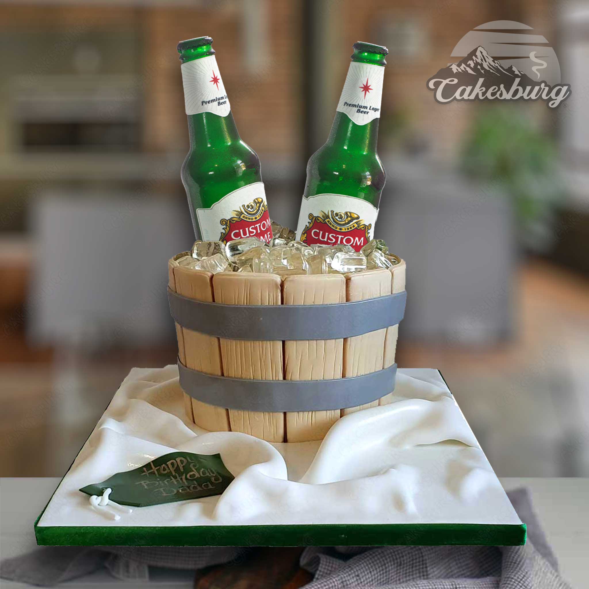The Double Draught: 'Edible Glass' Beer Cake - [TOP SELLER]