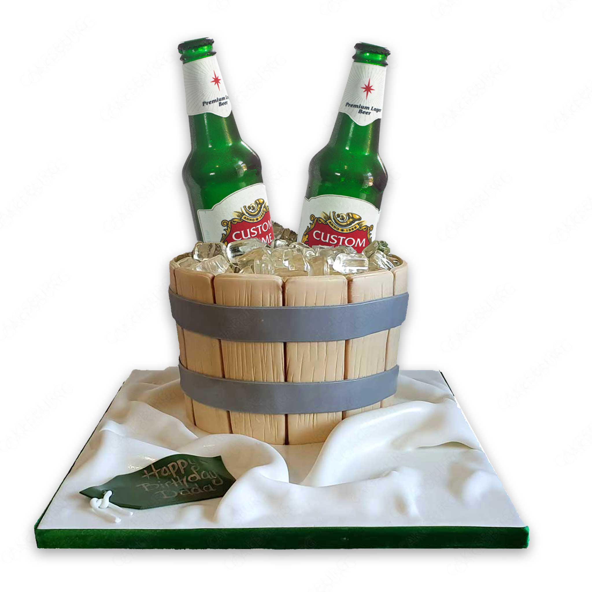The Double Draught: 'Edible Glass' Beer Cake - [TOP SELLER]