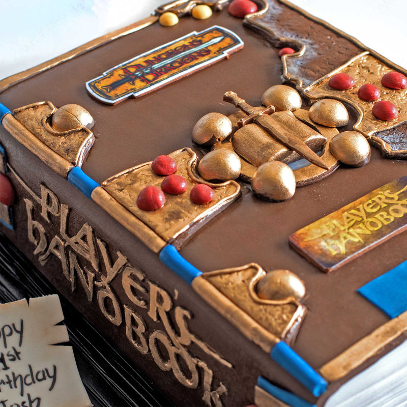 Dungeons and Dragons Player's Book Cake