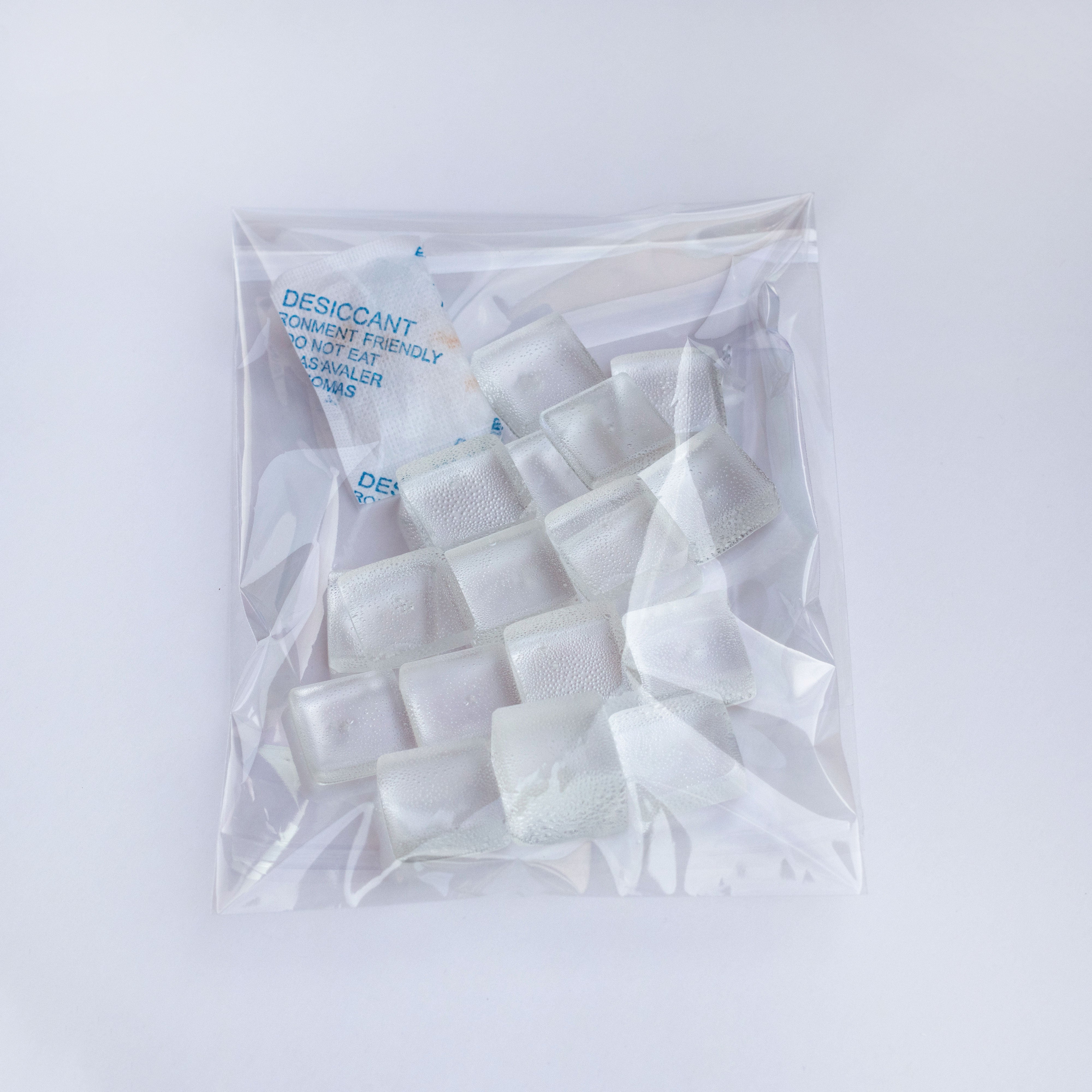 Edible Sugar Isomalt Ice Cubes (18Pcs)