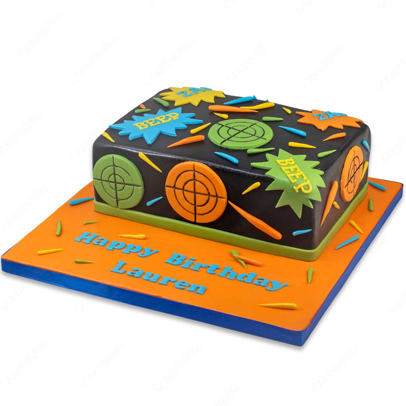 Laser Tag Party Cake