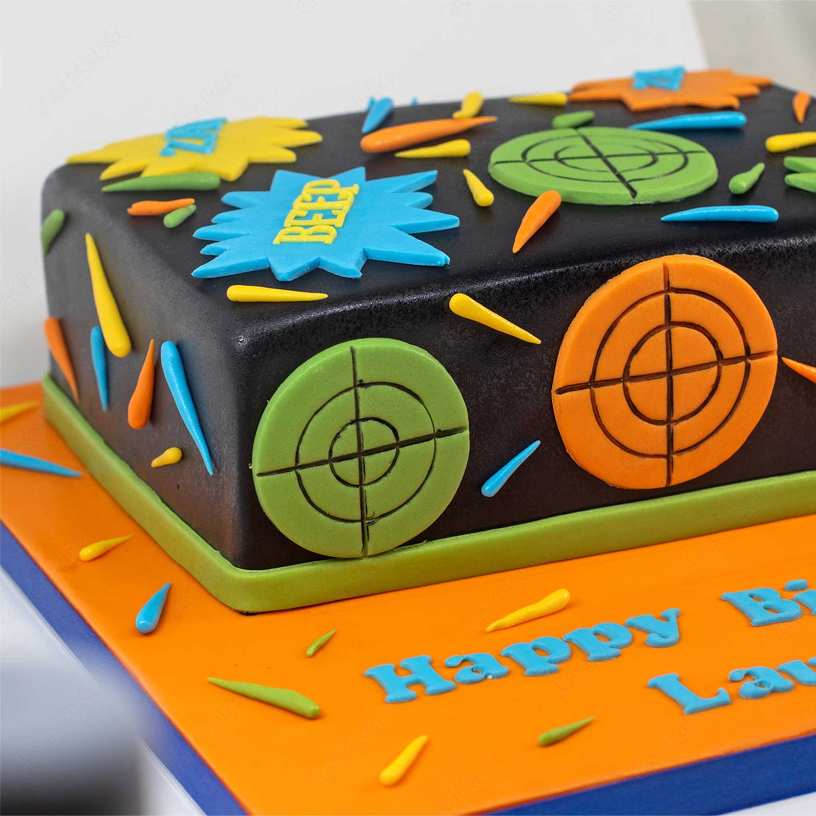 Laser Tag Party Cake