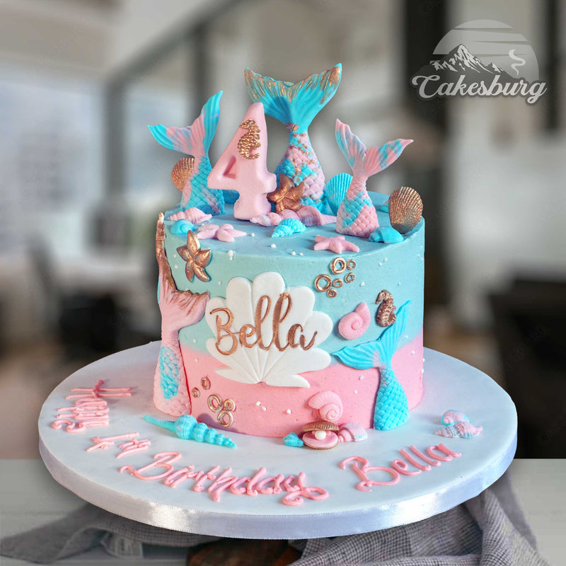 Buttercream Mermaid Cake