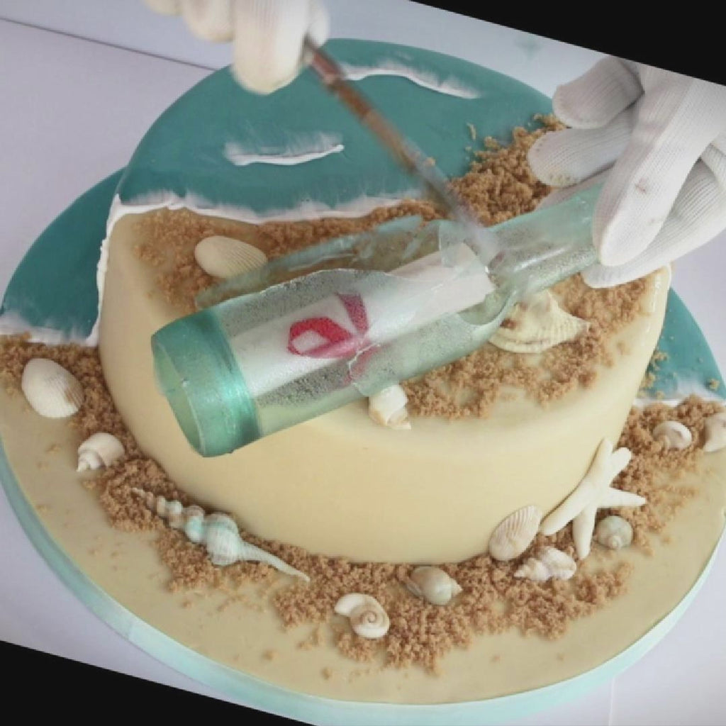 The EdiBottle™ Signature: Message in a Bottle Cake