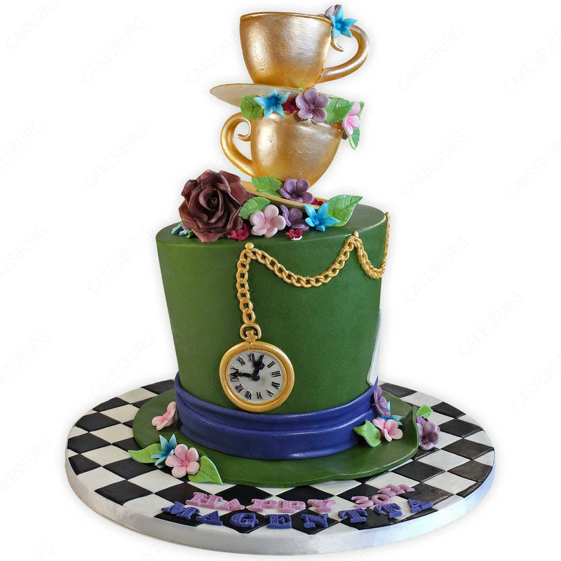 Marvelous Alice in Wonderland Multi-Tiered Birthday Cake - Between The  Pages Blog