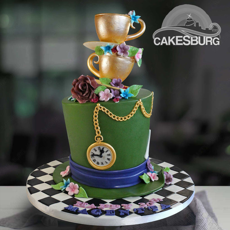 Happy Birthday Alice in Wonderland Cake Topper -   shop