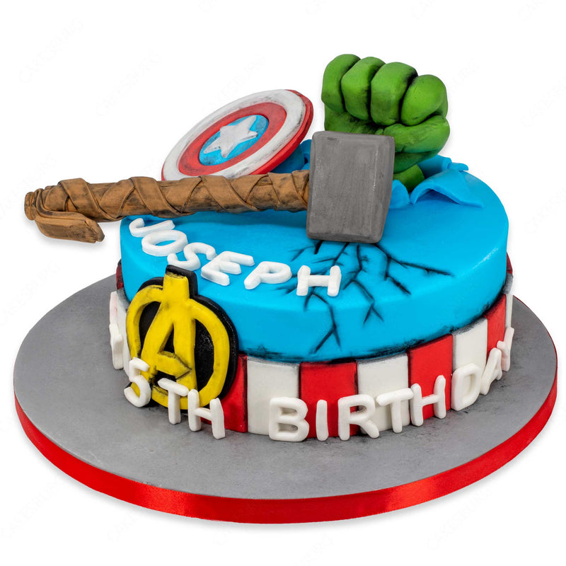 Amazon.com: Avengers Super Hero Cake Topper Set (Unique Design) : Grocery &  Gourmet Food