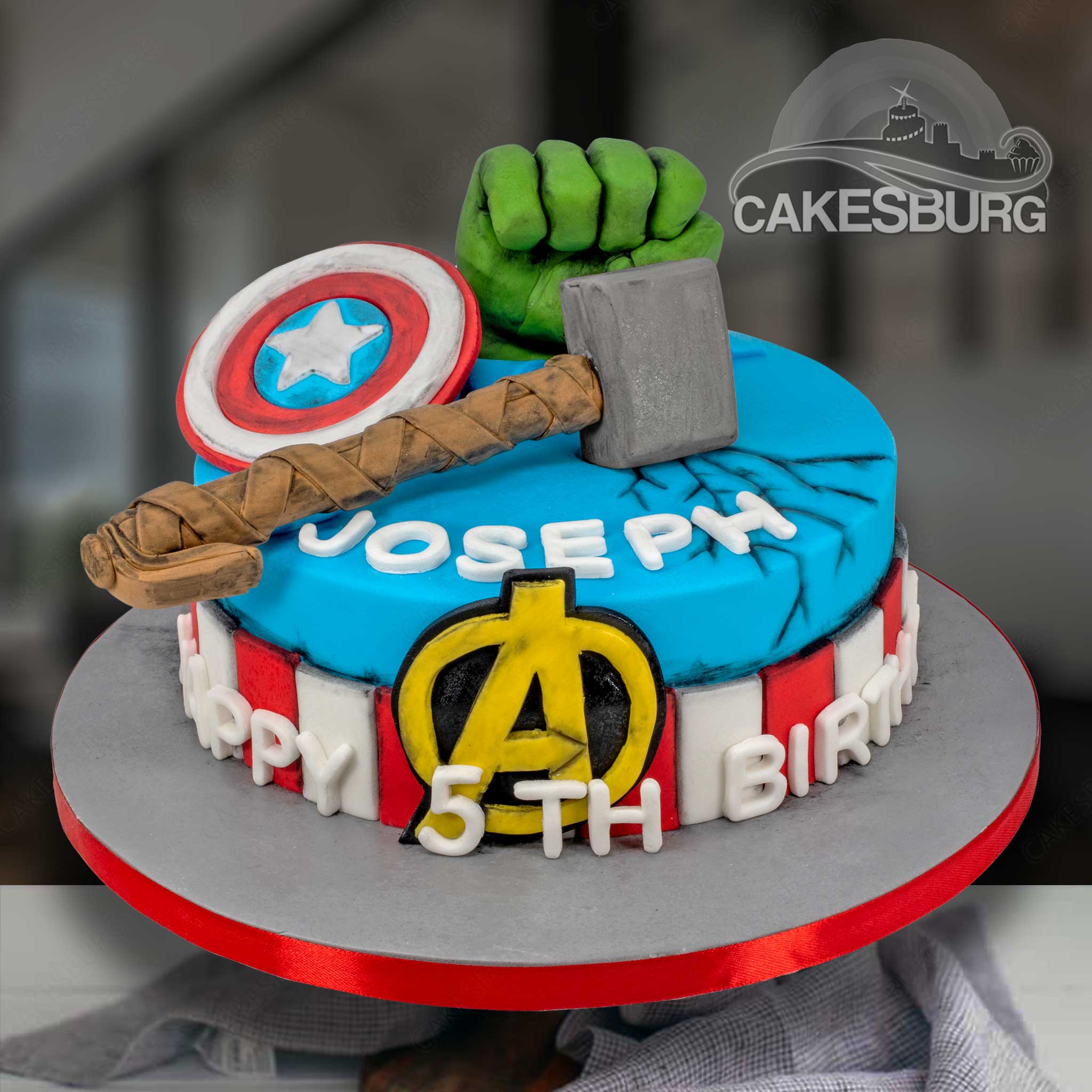 Avengers Thor Hammer Fondant Cake Delivery In Delhi NCR