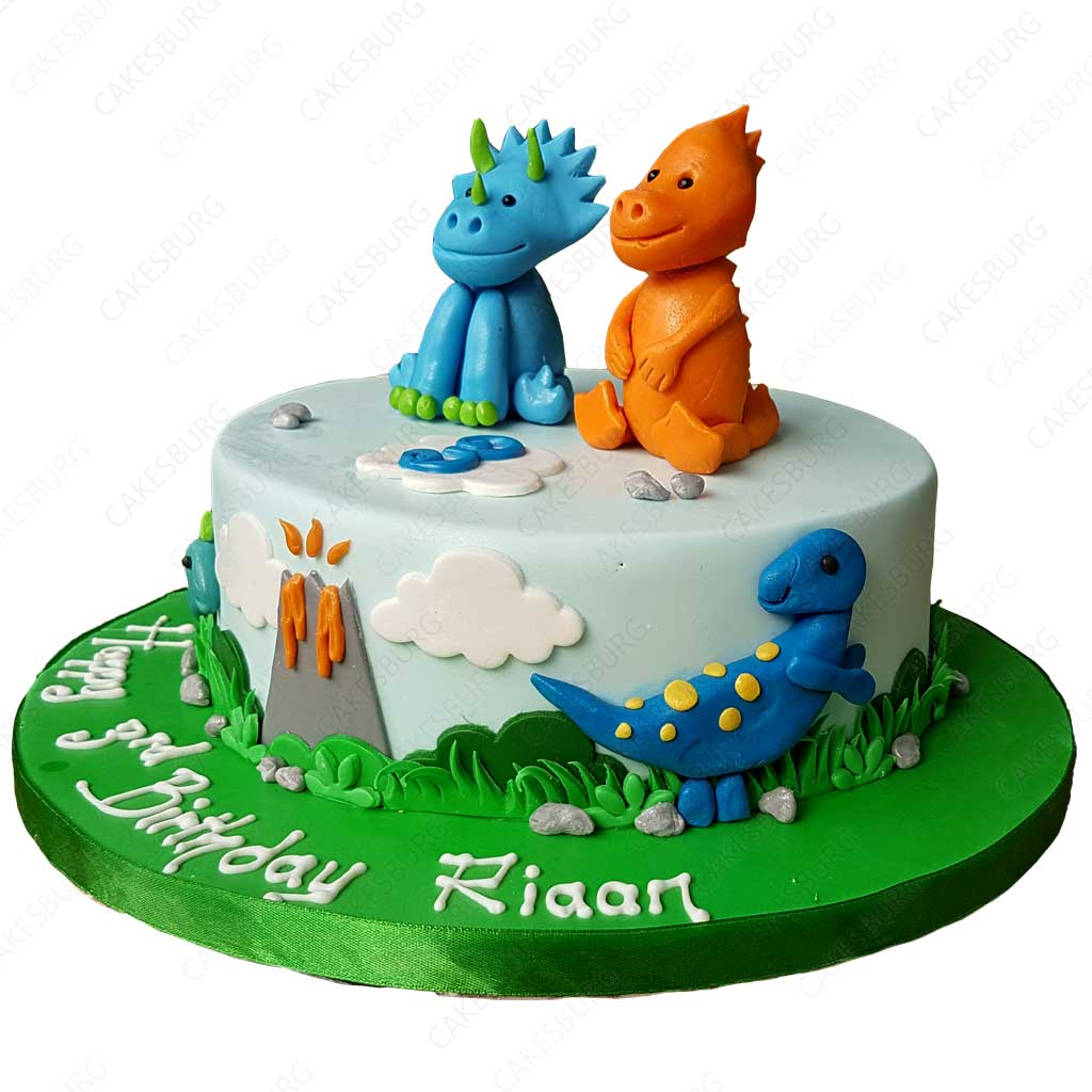 Chocolate Dinosaur Cake - Grace Like Rain Blog