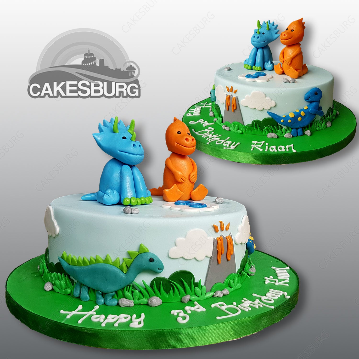 Baby Dinosaur Cake #1